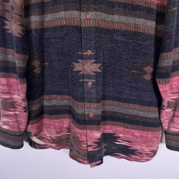 Coldwater Creek Top Womens Small Oversize Southwest Aztec Western Boho Vintage - Picture 5 of 9